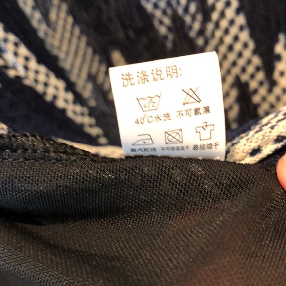 Navy, black, white open jacket, shawl sheer. M or L - Picture 11 of 11